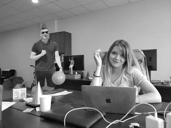 Rodeo team working together around a table